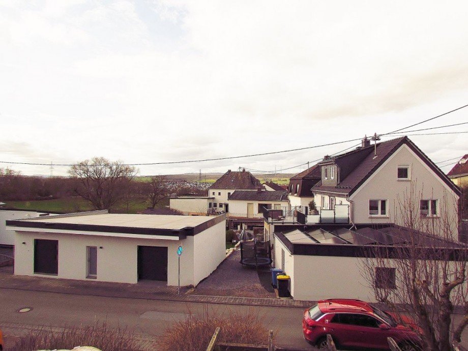 Blick von der Terrasse Etagenwohnung Limburg